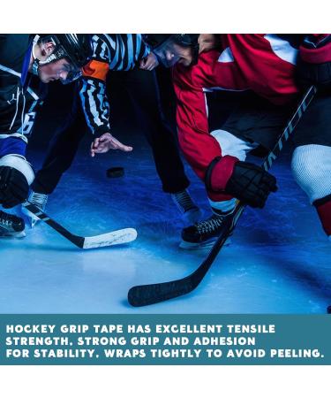 Vueinrg Ice Hockey Tape - 2 Rolls 2.5cm x 25m | Shock-Absorbing Anti-Rod Adhesive Handle Tape (Black Red) for Hockey & Sports - Buy Online on GoSupps.com