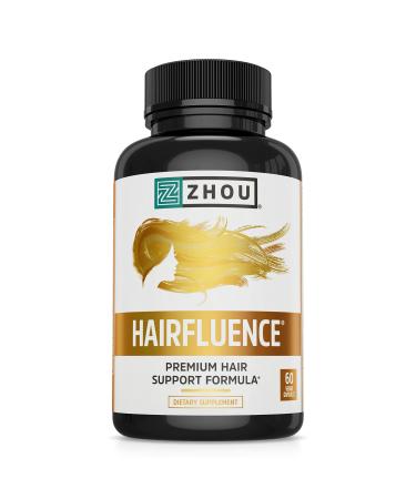 Zhou Nutrition Hairfluence Premium Hair Growth Formula 60 Veggie Capsules