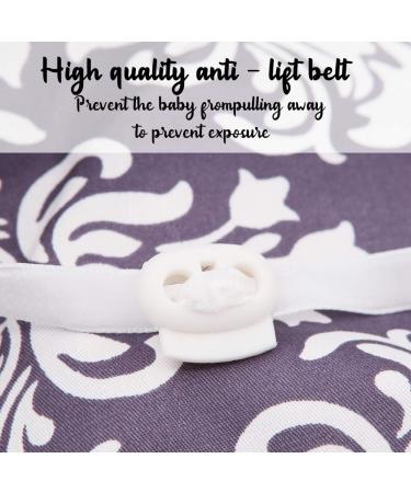 Boerni Large Nursing Cover - Breathable & Soft Breastfeeding Protection (Deep Grey) - Buy Online on GoSupps.com