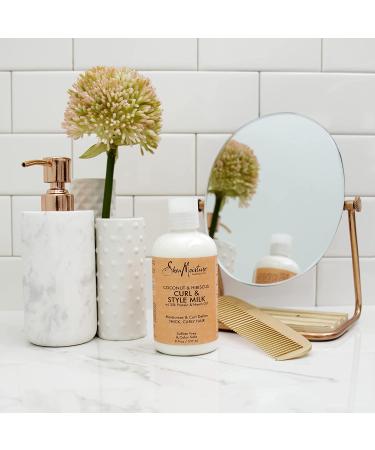 Shea Moisture Coconut & Hibiscus Curl & Style Milk 8 oz - Hydrating Hair Treatment - Buy Online on GoSupps.com