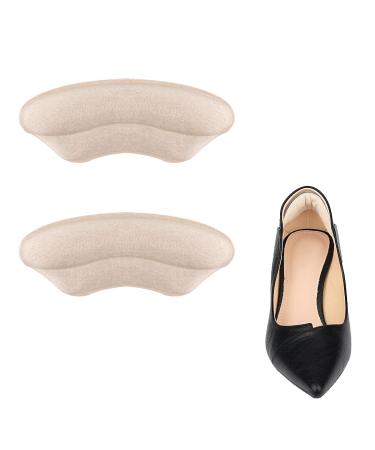 KINBOM 1 Pair Heel Grips for Loose Shoes  Self-Adhesive Heel Cushions Pads for Shoes Too Big Heels Grips Liner Filler for Men Women Sneakers High Heels (Nude Color)