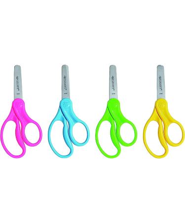 Westcott 13140 Right- and Left-Handed Scissors  Kids' Scissors  Ages 4-8  5-Inch Blunt Tip  Assorted  12 Pack - Buy Online on GoSupps.com