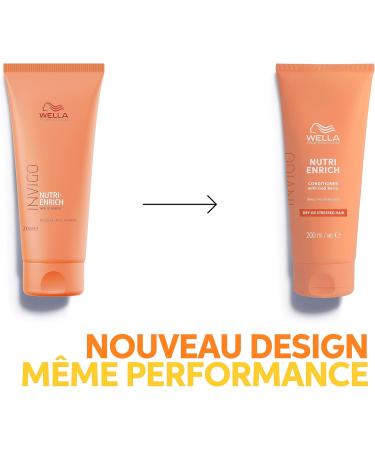 Wella Professionals Invigo Nutri Enrich Nourishing Anti-Frizz Conditioner with Oleic Acid & Goji Berry - Restores Dry Damaged Hair 200ml - Buy Online on GoSupps.com