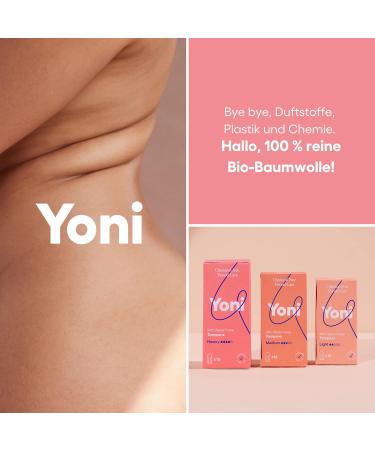 Yoni Organic Cotton Tampons Super - 16 Count | Hypoallergenic Breathable Plastic-Free | Best for Heavy Bleeding - Buy Online on GoSupps.com
