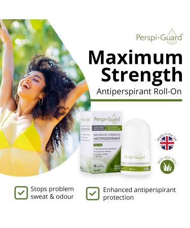 Perspi Guard Maximum Strength Antiperspirant Roll On with Aloe Vera 30mL - 1 Pack - Buy Online on GoSupps.com