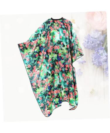 Angoily 1pc Floral Kimono Hair Dressing Gown Salon Client Night Gown Sleepshirt Overalls Girdle Kimono Robe Hair Coloring Cape Safety Gowns Belt for Hip Thrust Waist Belt Apron Spa Flowers - Buy Online on GoSupps.com