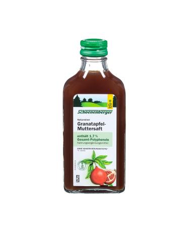 Schoenenberger Pomegranate Mother Juice - Organic 600ml (3x200ml Glass Bottles) - Dietary Supplement with 1.7% Polyphenol - Natural Clean Juice - Buy Online on GoSupps.com