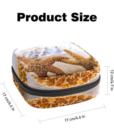 Period Bag Sanitary Napkin Storage Pouch - Starfish Beach Landscape Color3579 - Buy Online on GoSupps.com