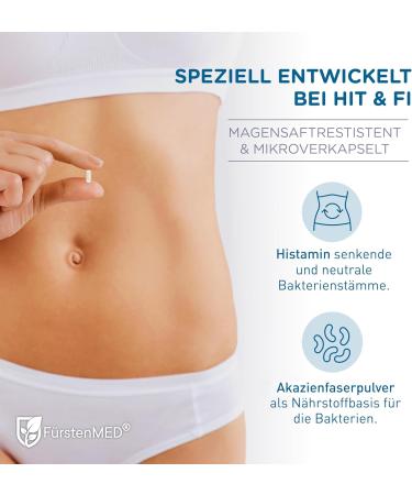 New F rstenmed Bifidoflor Hit + FI - Vegan Probiotics for Histamine & Fructose Intolerance | Additive-Free & Lab-Tested Bifidobacterium & Lactobacillus - Buy Online on GoSupps.com