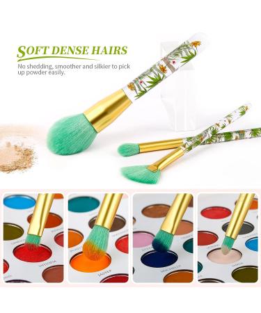 Docolor 14Pcs Tropical Makeup Brush Set - Premium Synthetic Kabuki Brushes for Foundation, Contouring, and Eyeshadow - Perfect Gift Idea - Buy Online on GoSupps.com