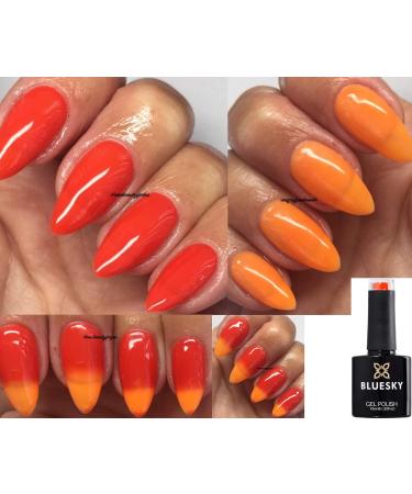 Bluesky Nail Gel Polish ORANGE COLOR CHANGE CHAMELEON Spring Summer Color TC10 UV LED Soak Off 10ml - Buy Online on GoSupps.com