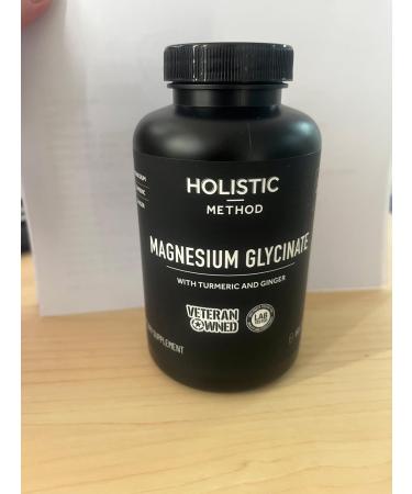 Magnesium Glycinate Capsules with Organic Turmeric and Ginger - 180 Vegan Capsules for Sleep Relaxation Muscle Cramps and Immune Support - Buy Online on GoSupps.com