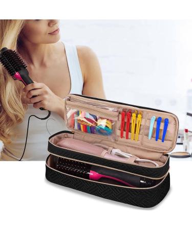 ecaqlin Carrying Case Hair Dryer/Volumizer/Styler Hair Tools Insulated Storage Bag Organizer for Hair Stylist with Dividers - Buy Online on GoSupps.com