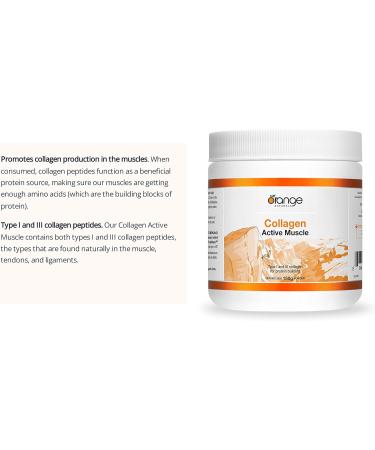 Orange Naturals - Collagen Active Muscle 150g Powder - Bioactive Collagen Peptides Powder - Hydrolyzed Collagen Protein Powder - Collagen Supplement Powder -Hydrolyzed Collagen Powder-Collagen Powder 150 g (Pack of 1) - Buy Online on GoSupps.com