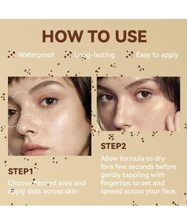 06 Freckle Pen liquid natural freckles pen waterproof liquid freckles makeup fake freckle stamping pen lifelike fakes 03Chestnut - Buy Online on GoSupps.com