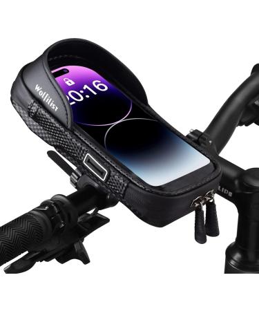 Wolfilist Waterproof Mobile Phone Holder for Bike | Universal 5.5-7 Inch Smartphone Steering Handlebar Pocket Bag - Buy Online on GoSupps.com