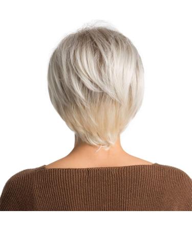 Short Gold Wavy Synthetic Wig for Women - Curly Brazilian Cosplay Hair | 50s 60s 70s 80s Style - Buy Online on GoSupps.com