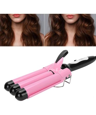 3 Barrel 28mm Ceramic Electric Curling Iron - Quick Heating Anti Burn Tourmaline Infused Hair Waver for Wet & Dry Styling - International Shipping Available - Buy Online on GoSupps.com