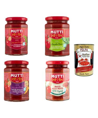 Italian Gourmet E.R. Ragu' Basilico Calabrese with Greens 4 x 280 g + Italian Gourmet Pulpa 400 g