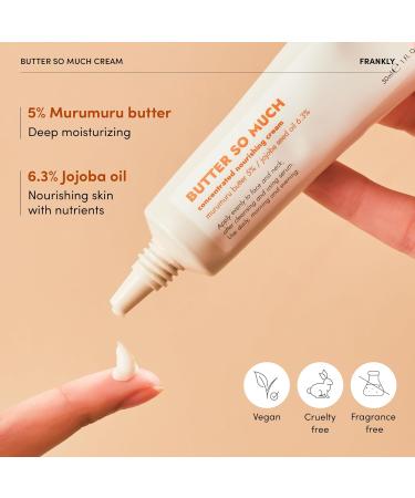 FRANKLY Butter So Much Cream - Intense Moisturizing Vegan Butter & Plant Oils for Dry Skin | 1.01 fl. Oz - Buy Online on GoSupps.com
