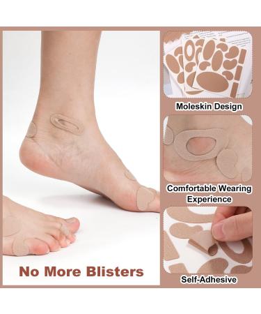 14 Sheets Moleskine Pads - Adhesive Blister Prevention & Heel Protection | Moleskin Bladder Pads for All Shapes - Buy Online on GoSupps.com