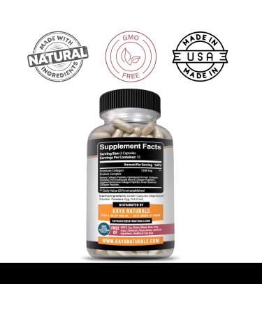 Kaya Naturals Multi Collagen Peptides Complex Powder for Women and Man Vital for Hair Skin Nails and Anti-Aging Types I II III V & X Collagen Protein Blend | Capsules - 30 Count Supplement 30 Count (Pack of 1) - Buy Online on GoSupps.com