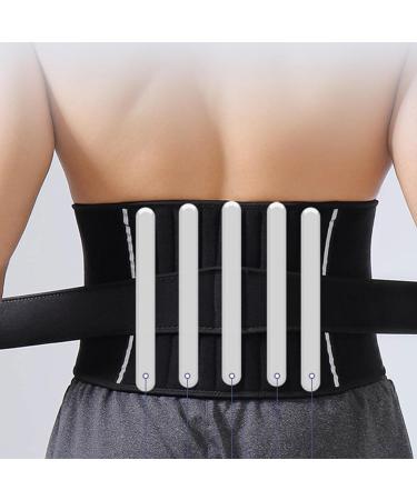 Waist Support Belt | Adjustable Lower Back Support Lumbar Wrap | Lightweight Workout Back Brace Waist Supports for Outdoor Activities Black L - Buy Online on GoSupps.com