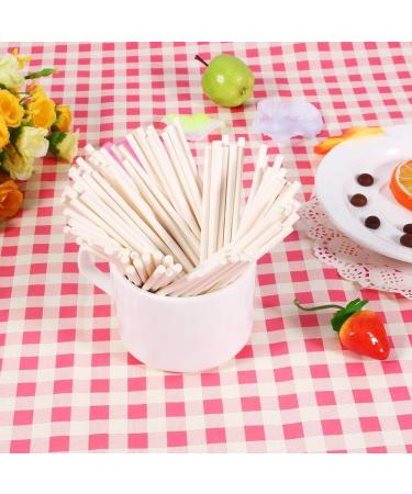 Zerone 100 Pcs ColorfulSticks Great for Cake Pops & Lollipops Helps Hold While Decorating Ideal for DIY Crafts 10cm (White) - Buy Online on GoSupps.com