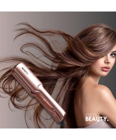 Cortex Beauty Professional Flat Iron | 1.75" Salon Straightener - Rapid Heat Technology for Silky Straight Hair - Rose Gold - Buy Online on GoSupps.com