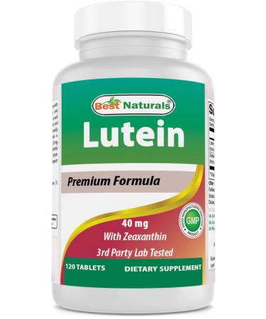 Best Naturals Lutein 40 mg with Zeaxanthin- 120 Tablets 120 Count (Pack of 1)