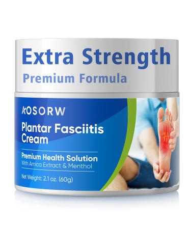AOSORW Plantar Fasciitis Relief Cream - Natural Herbal Formula for Foot Heel Spur Ankle Leg & Hand Discomfort - Premium Health Care Products - 60g / 2.1 Oz