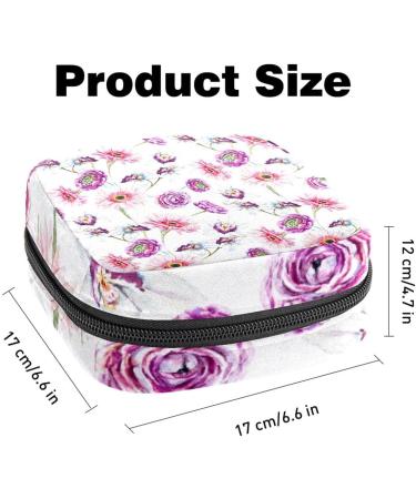 MUOOUM Sanitary Napkin Storage Bag Watercolor Flower Daisy Menstrual Cup Pouch Portable Sanitary Napkin Pads Storage Bags Feminine Menstruation First Period Bag for Teen Girls Women Ladies Multi-colored 3 - Buy Online on GoSupps.com