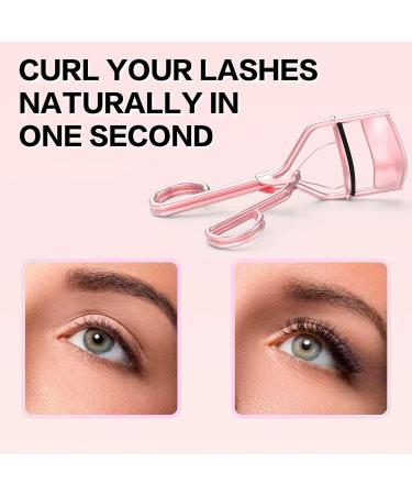 Vegan Eyelash Curler - Eye-Opening Tool for Lifted Lashes | Safe & Gentle with Extra Rubber Pad - Buy Online on GoSupps.com