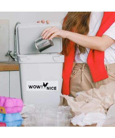 Rooster Toilet Sticker Set - Funny Bathroom Decals for Toilet Lid (4 Pieces) - Buy Online on GoSupps.com