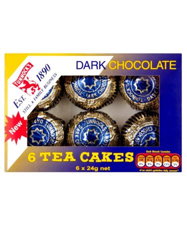 Les G teaux De Th Tunnock De Chocolat Noir 6 X 24G