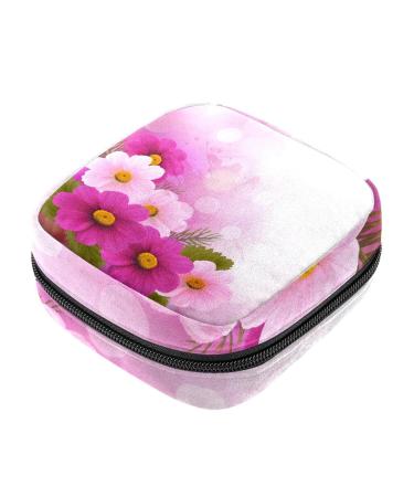 Blossoming Flowers Sanitary-Napkietten-Stahlungskfleichten MenstruationPad pocket Servant menstrual cup pocket with zipper for teenagers girls women women