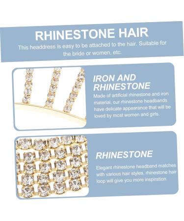 FOYTOKI Rhinestone Tassel Headband Long Tassel Headband Headwear Accessories Women Head Chain Rhinestone Hair Hoop Premium Tassel Head Chain Durable Rhinestone Headpiece - Buy Online on GoSupps.com