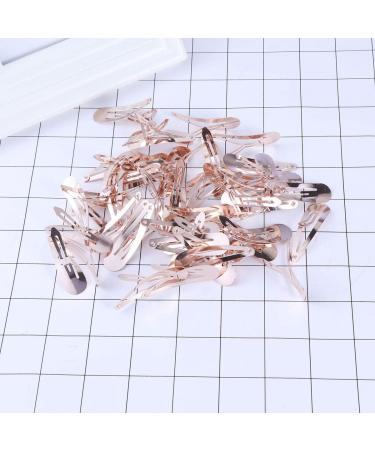 50Pack Hair Barrettes Hair Clips No Slip Metal Hair Snap Clips for Girls and Women 2 Inch/ 50mm (Rose Gold) - Buy Online on GoSupps.com