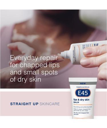 E45 Lips & Dry Skin Lip Balm - Moisturizing Natural Treatment for Dry, Cracked Lips & Skin - Enriched with Vitamin E - 30ml - Buy Online on GoSupps.com