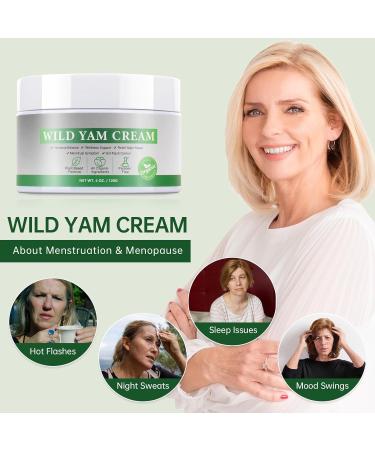 Wild Yam Cream for Hormone Balance - Organic Menopause & Menstrual Support | 4 OZ - Buy Online on GoSupps.com