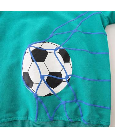 Dinosaur Sweatshirt for Boys & Girls | Cotton Long Sleeve Pullover | Toddler & Baby Clothes 1-8 Years | 5-6 Years | Football Design - Buy Online on GoSupps.com