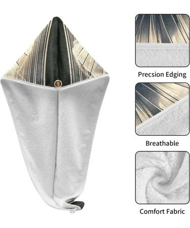 Art Nouveau Ballerina Hair Towels - Super Absorbent 2 Pack Quick Dry Turbans for Women & Girls - Buy Online on GoSupps.com
