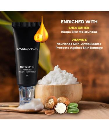 FA..CES/ CANADA Ultime Pro Primerizer Primer + Moisturizer 30 g | Skin Perfecting & Hydrating Face Primer | Flawless Look | Minimizes Pores & Fine Lines | Shea Butter Vitamin E Antioxidants Enriched - Buy Online on GoSupps.com