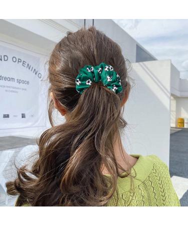 Soccer Ball Satin Hair Scrunchies Set - 8 Pieces for Girls & Women | Soft Silk Elastic Hair Ties for Curly Ponytail Hairstyles - Buy Online on GoSupps.com