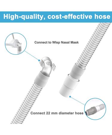 2 Packs Respironics Wisp Replacement Tube Assembly - Short Tube, Elbow, Swivel - Medihealer CPAP Supplies - Buy Online on GoSupps.com
