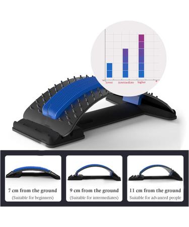 Premium Blue Back Stretcher & Trainer - Effective Back Massager for Relaxation | Perfect Relaxation Gift - Buy Online on GoSupps.com