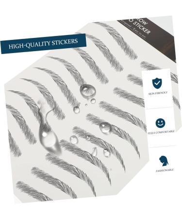 Angoily 6 Sheets Imitation Eco Eyebrow Sticker Stickers Fake Eyebrow Sticker Temporary Brow Tattoos Hair 6d - Buy Online on GoSupps.com