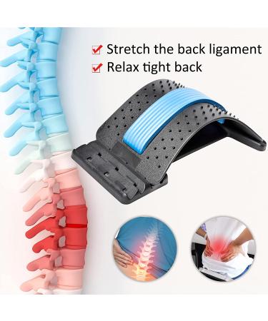 Multi-Level Back Stretcher for Lower Back Pain Relief - Adjustable Lumbar Massager for Herniated Disc, Sciatica, Scoliosis - Buy Online on GoSupps.com