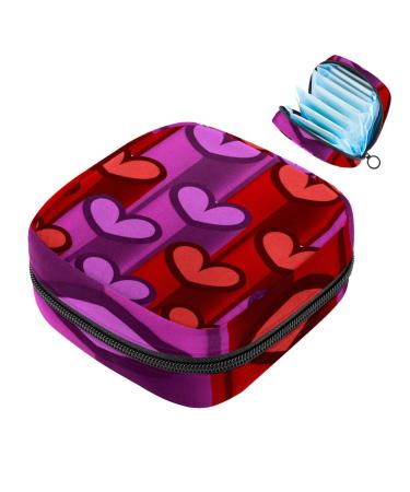 Javenproeqt portable women's binding bags menstrual cup pocket female menstrual insert bag for teenage girls tampons for the first period violet red multicolored 07