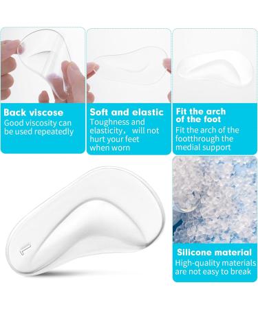 SIBBA 6 PCs Gel Foot Vault Insoles - Orthopedic Silicone Inserts for Plantar Fasciitis Support - High Heel Pillow Pads (3 Pairs Transparent) - Buy Online on GoSupps.com